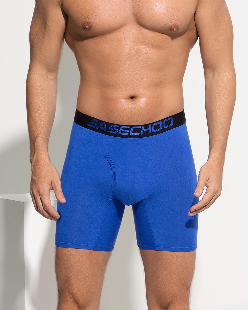 Men's Underwear,Rayon Made from Bamboo Men Boxer Briefs,Ultra Soft,Breathable,No Riding Up Leg,7 Pack - Image 2