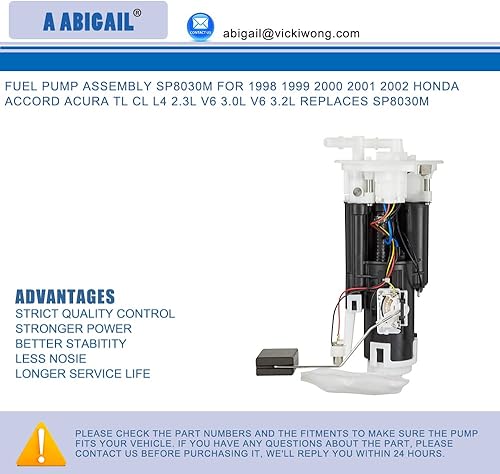 Miniatura 10 de Bomba de combustible compatible con Acura TSX 2009-2014 y Honda Accord 2008-2012, Crosstour 2012, L4 2.4L Reemplazo # E8922M