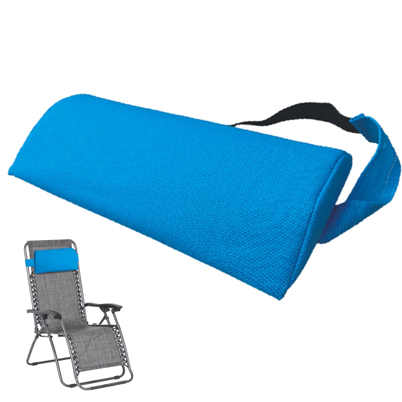 Coussin Repose Tete - Oreiller Ergonomique | Appuie Tete Fauteuil Salon | Oreiller Avec Élastique Réglable Inclinable | Appuie-Tête Chaise Longue Bain Soleil | Coussin Appuie-Tête Tran-Sat Amovible