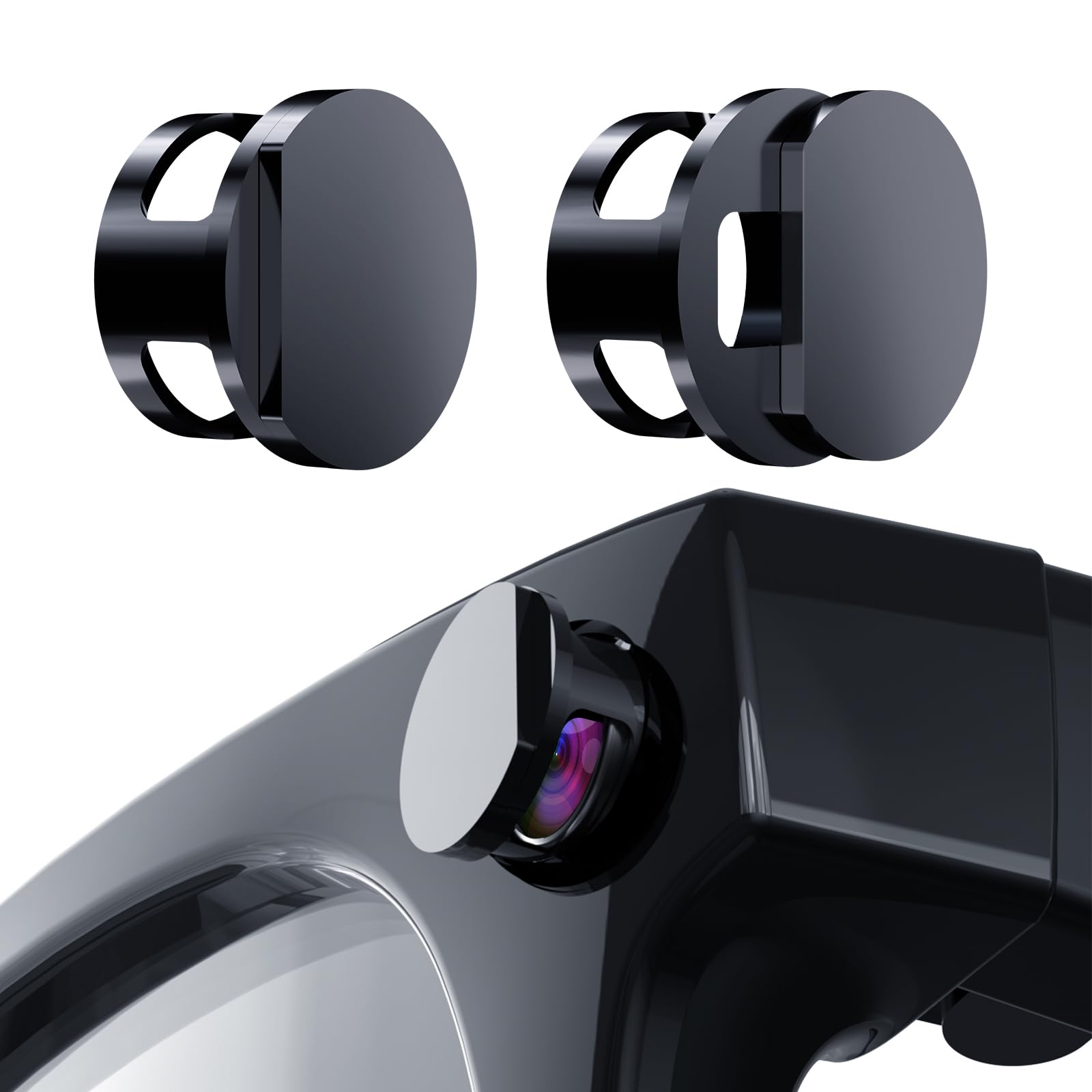 Confezione da 2 copri-flash per meta-occhiali, bloccanti LED compatibili con Ray-Ban Wayfarer (&Gen2), Skyler, Headliner, accessori per adesivi protettivi per meta-obiettivo (2)