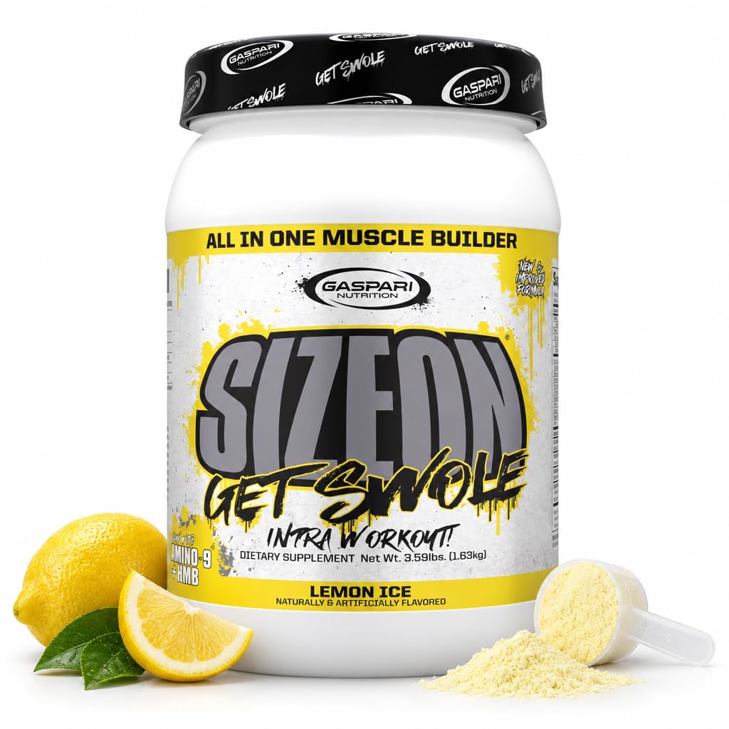 Gaspari Nutrition SizeOn Intra Workout Powder, Carb Supplement, Amino Acid & Creatine Formula, Increased Muscle Volume & Recovery (3.59 Pounds, Rainbow Candy) — Amazon image 14