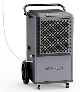 Commercial Dehumidifier with Pump Blue 320 Pint,Industrial Dehumidifier for Basement Warehouse 9,000 Sq.Ft Large Dehumidifier with Drain Hose, Auto Defrost Restart