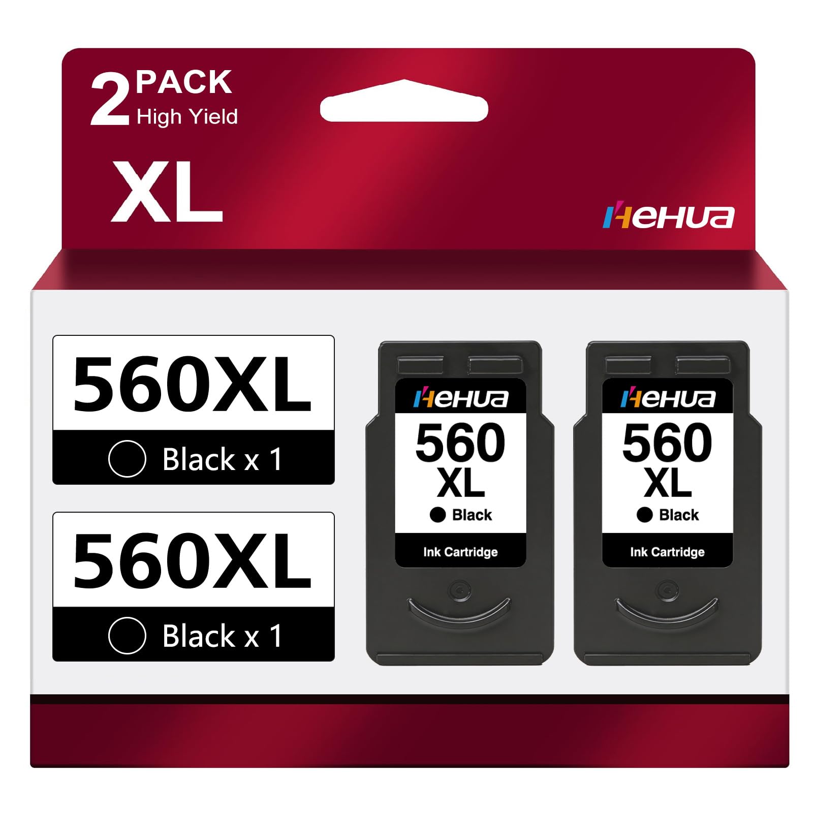 PG-560 Noir Compatible pour Les Cartouches d'encre Canon 560 Noir