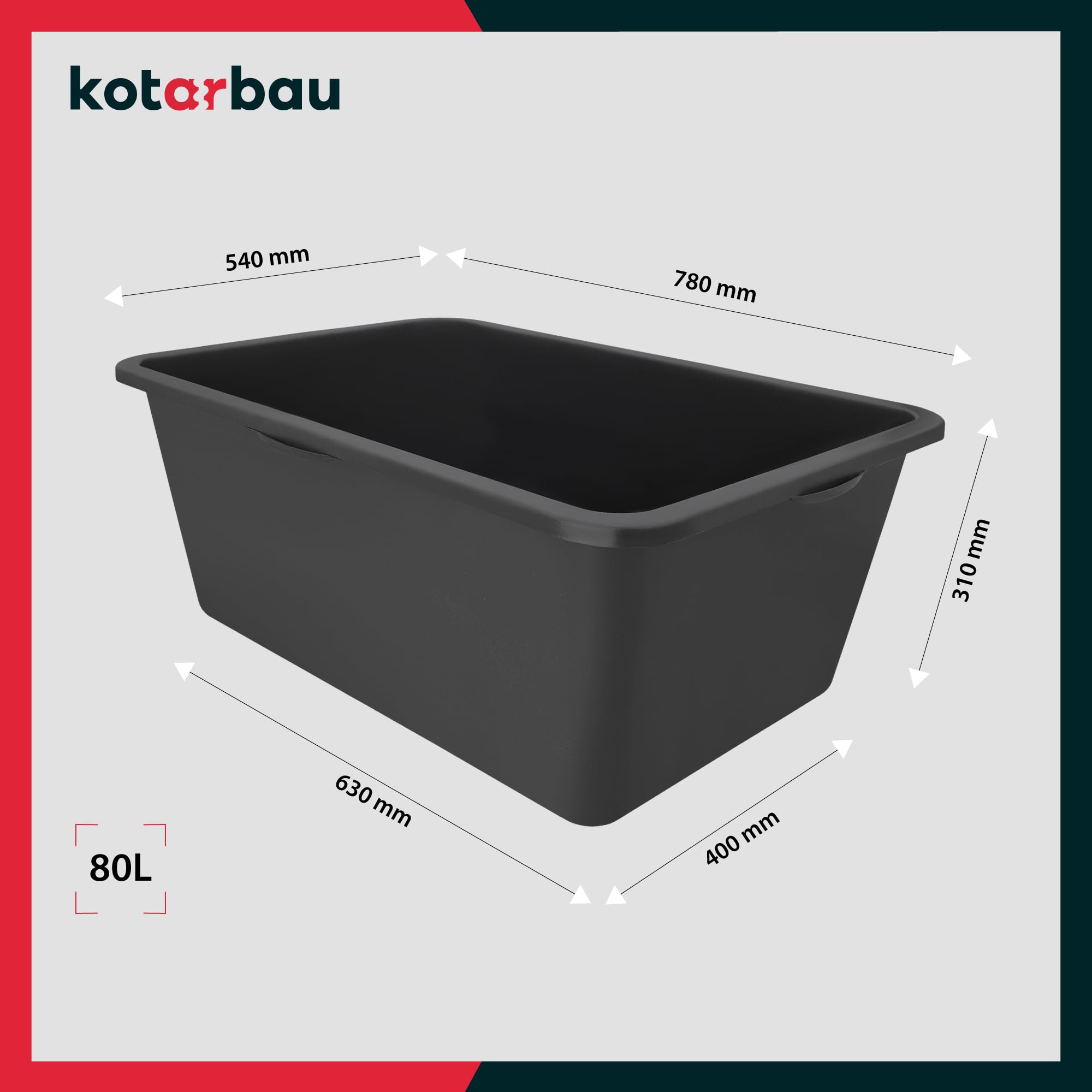 Seaux De Conditionnement Plastique KOTARBAU Seau U00e0 Mortier En
