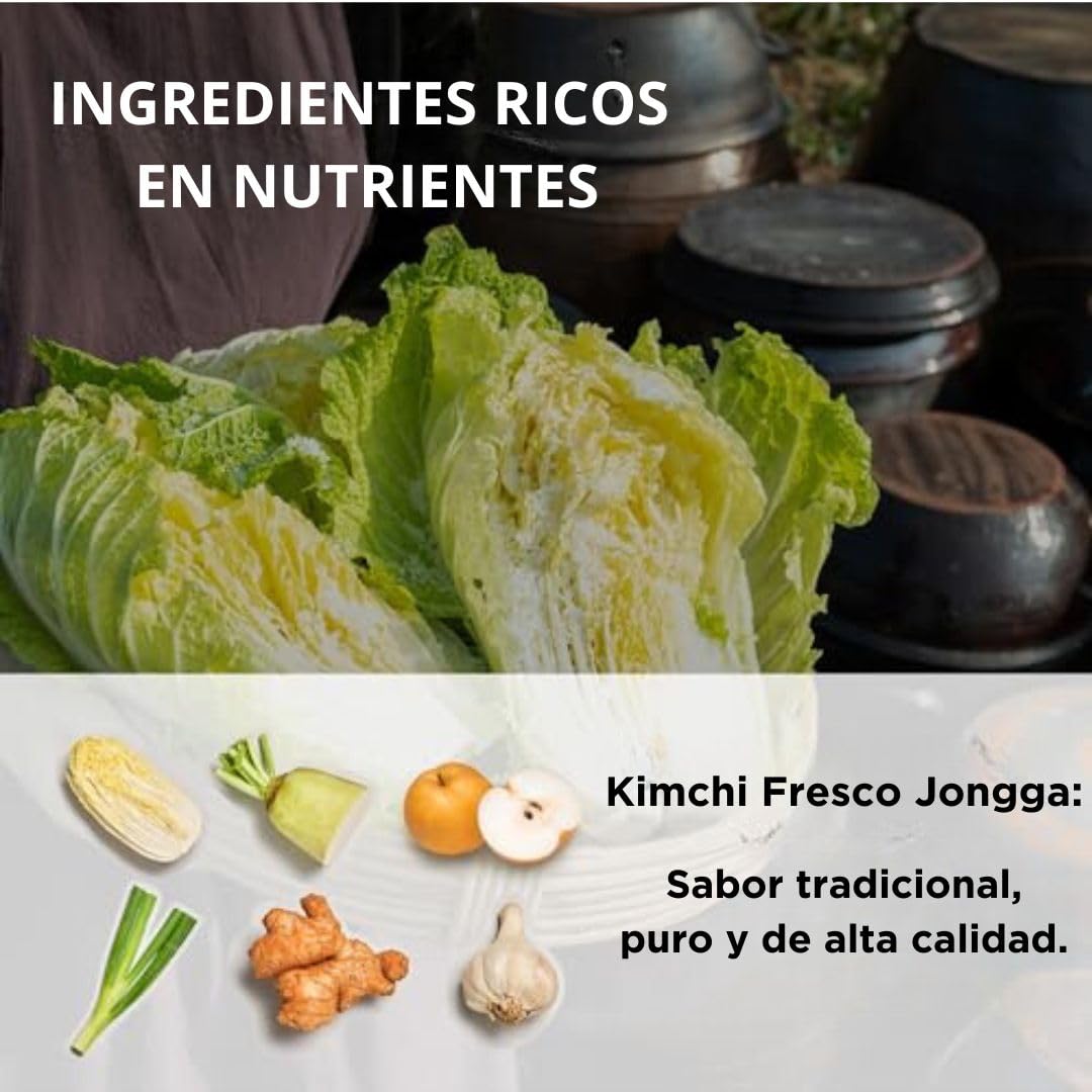 Jongga Kimchi Fresco Blanco 500g