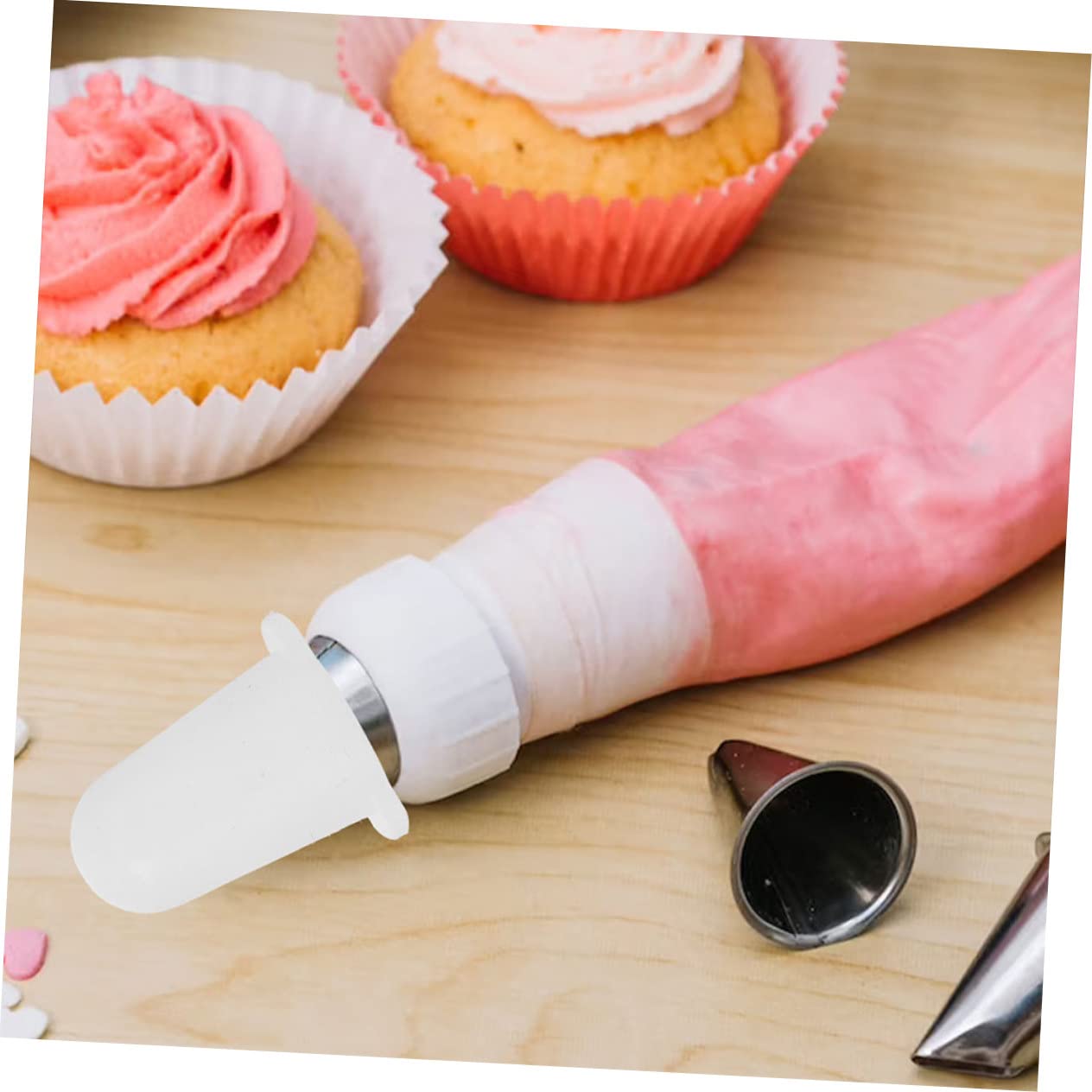 Hemobllo Couvercles de Buses de Tuyauterie en Silicone pour Protections de Douilles à Pâtisserie, 6 Pièces, Capuchon pour Douille à Gâteaux