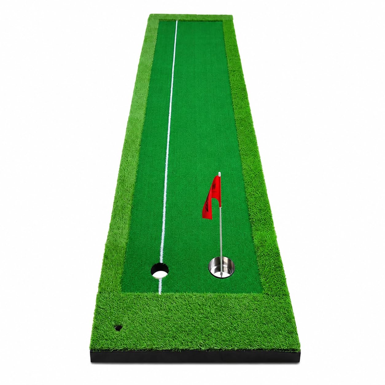 Alfombra Putting Golf 3 m, tapete precisión para práctica en casa, Green césped sintético para alineación