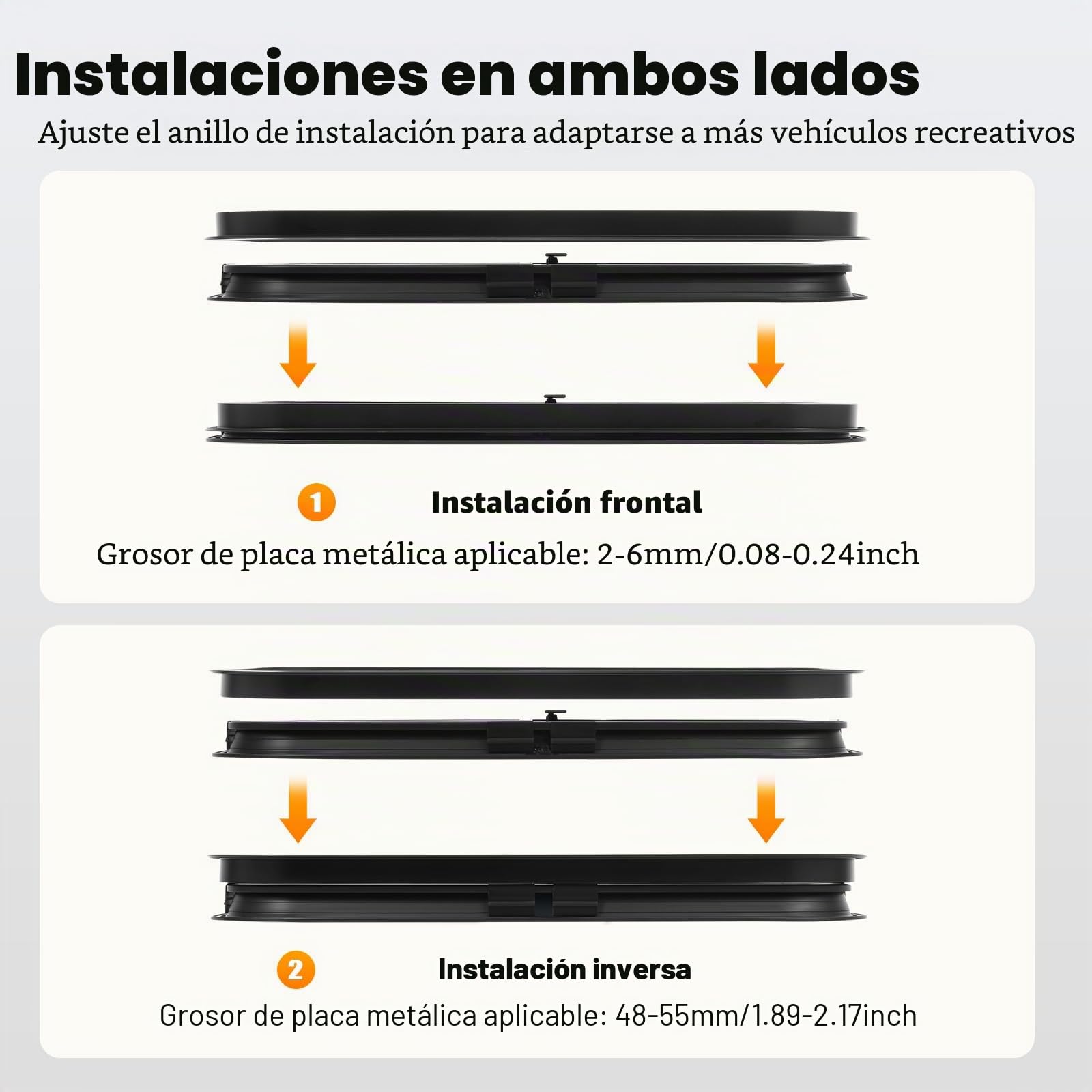 Ventana para caravana, ventana lateral para autocaravana o autocaravana, ventana con empuje exterior, con estor integrado y mosquitera para caravana, furgoneta, autocaravana (600 x 300 mm)