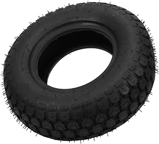Rubber Tyre, 2Pcs 4.10/3.50-6 Tyre and Tube, Shock Absorption Effect Strong Grip Lawn Mower Tyre, Mobility Scooter Wheels, for Trolleys, Wheelbarrows, Yard Trailers, Trolleys, Snow Blowers