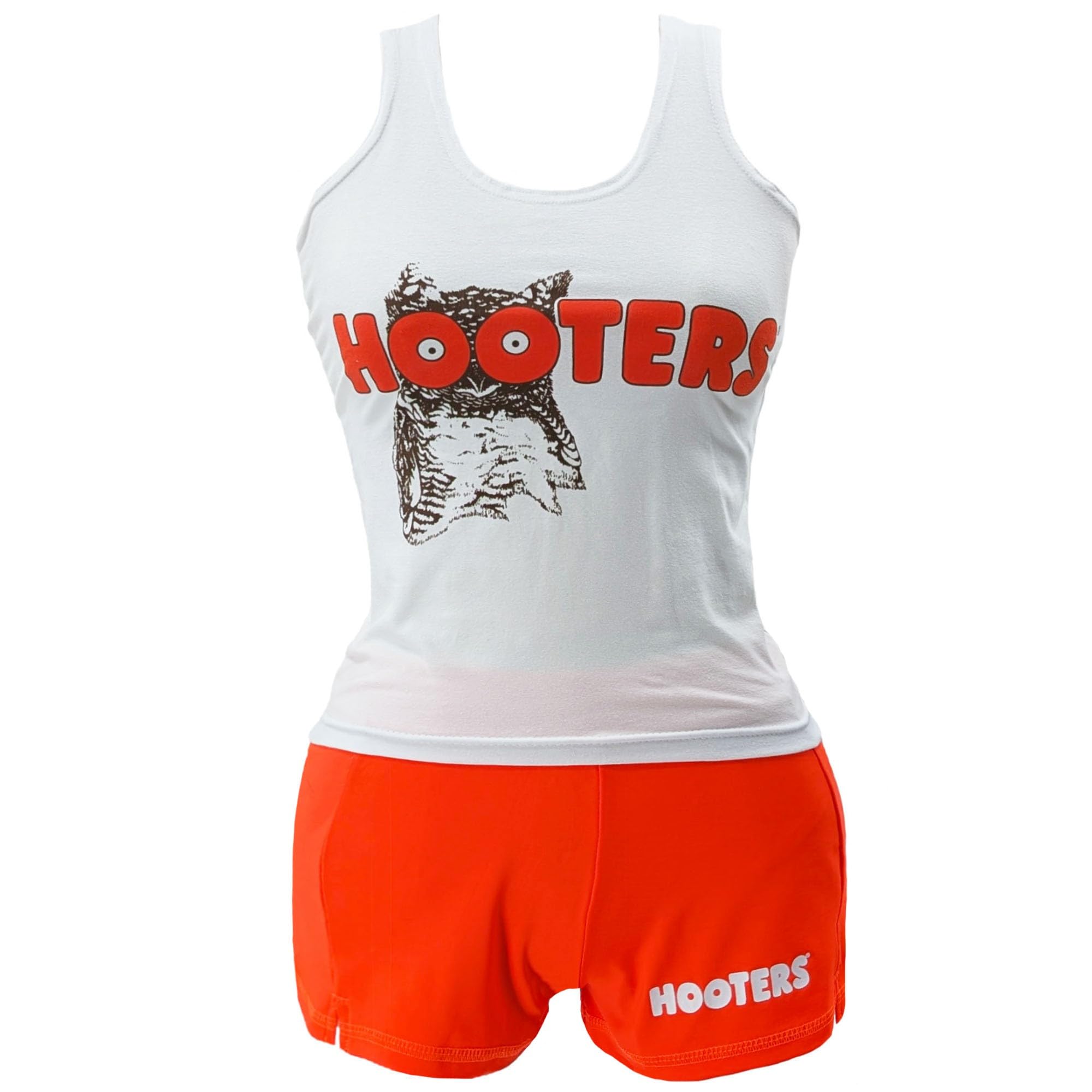 Ripple Junction Hooters Girls' Iconic Waitress Outfit Tank Top and Shorts Set Officially Licensed