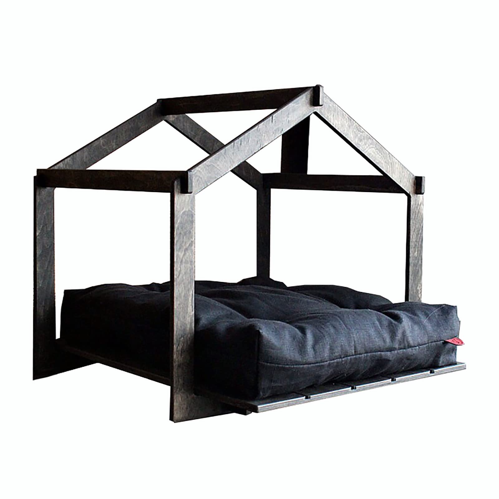 GFFTYX Cat Litter Box Enclosure Simple Solid Wood Open Pet House Pet Furniture Suitable for Home Use (Size : 60x60x60cm)