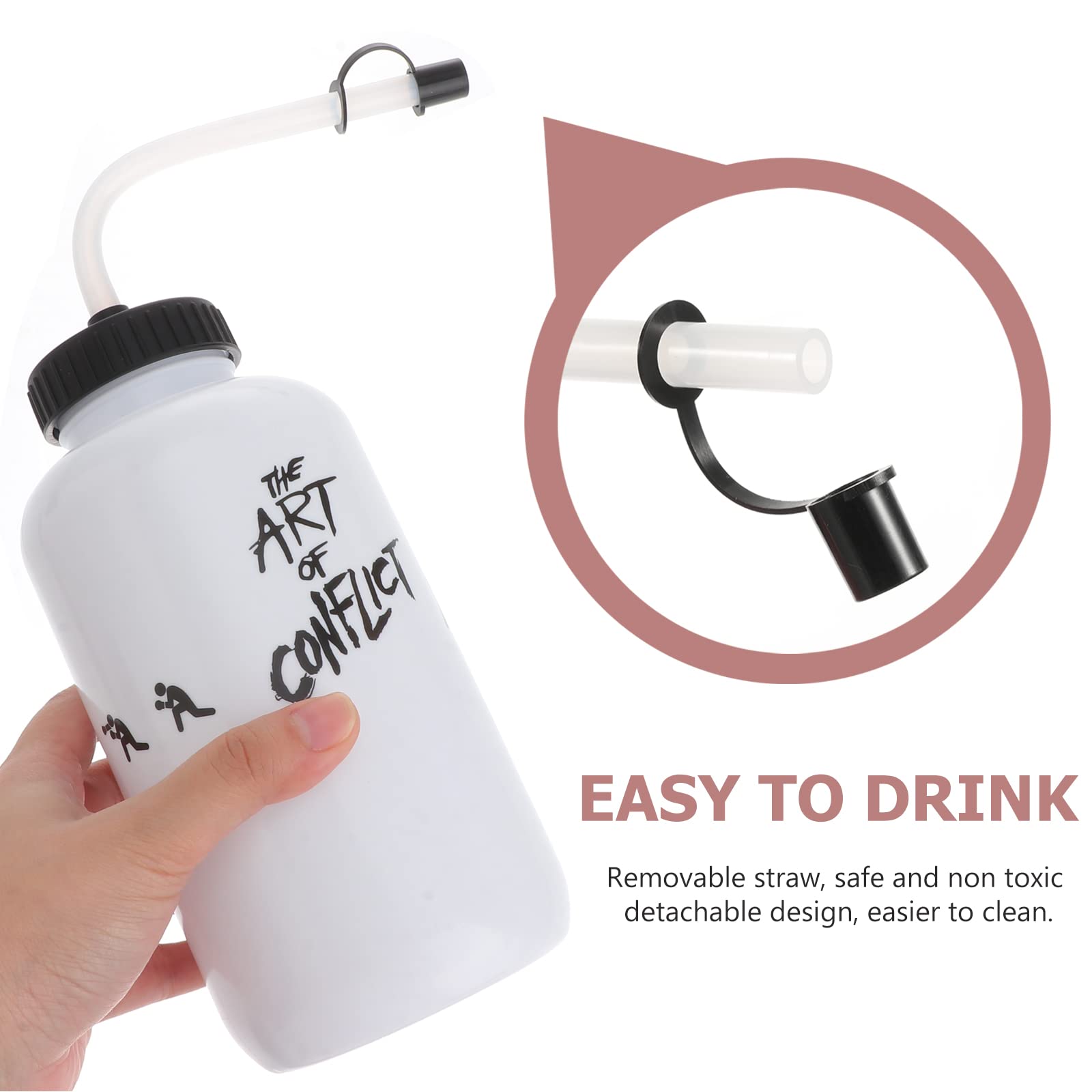 Sport-Trinkflasche 1 Liter Mit Strohhalm – BPA-frei, Auslaufsicher, Ideal Für Hockey, Lacrosse, Fußball