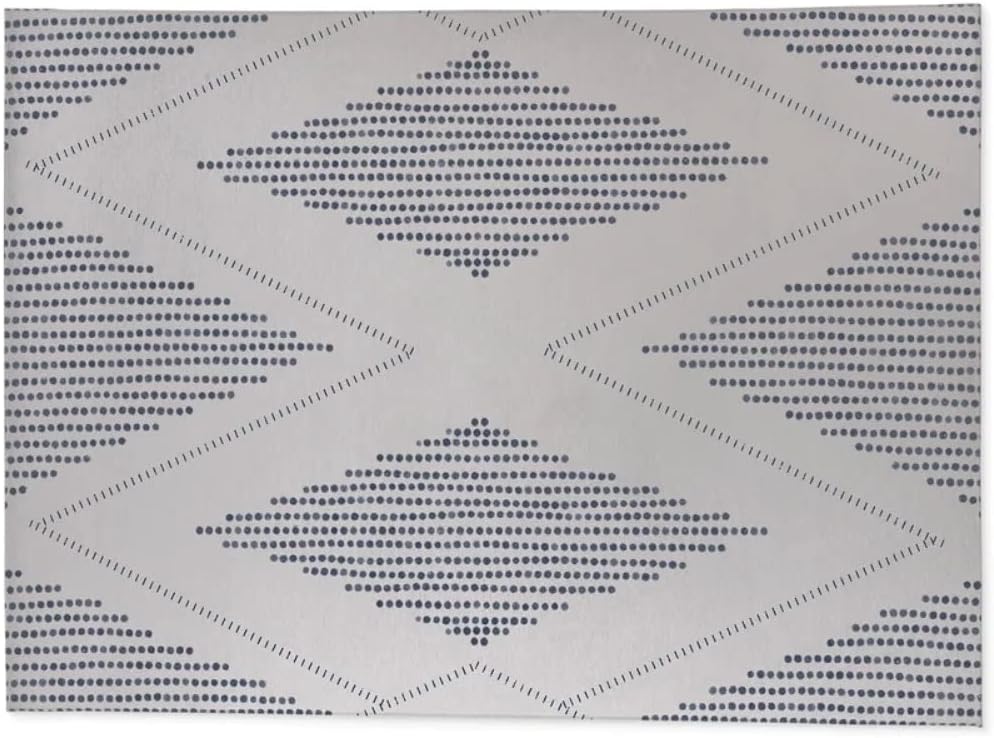 Elegant Blue Desk Chair Mat for Hardwood Floor 0.08" H x