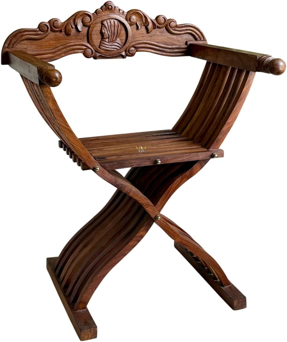 NauticalMart Antique Medieval Renaissance SAVONAROLA Folding X Chair