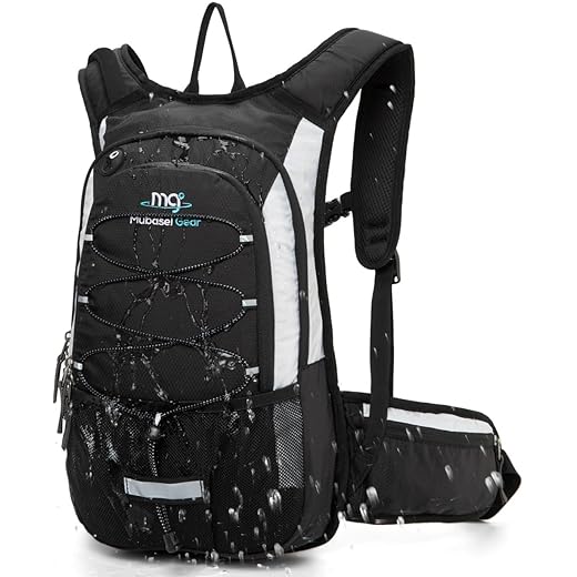 Insulated Hydration Backpack Pack with 2L BPA Free Bladder - Keeps Liquid Cool up to 5 Hours – for Running, Hiking, Cycling, Camping (Grey)