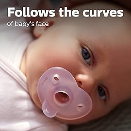 Philips Avent Soothie Heart Pacifier, Pink/Light Pink, 0-3 Months, 4 Pack, SCF099/42