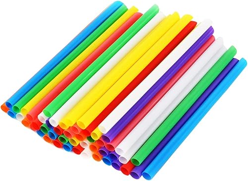 Miniatura 5 de Boba Straws - Batido de té de burbujas, 100 piezas de plástico Jumbo Slushie envueltos individualmente, popotes grandes y anchos