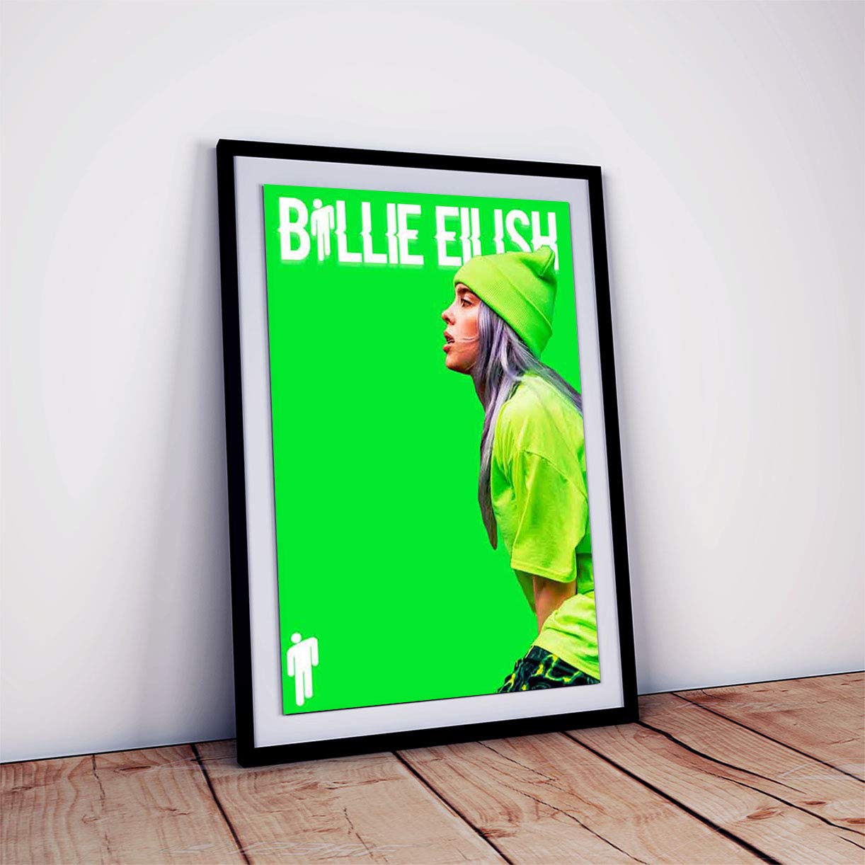 Billie Eilish Poster with Frame for Room and Office (Multicolour, 12 X 18 inch, Framed)