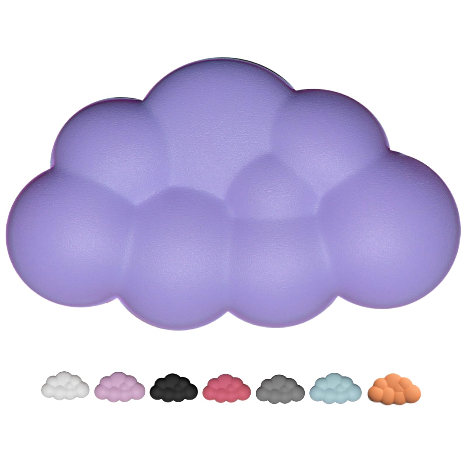 Photo 1 of LJYZMD Cloud Wrist Rest Mouse Cloud Arm Rest Mouse Wrist Pad Cute Cloud Palm Rest for Easy Typing Pain Relief (Purple Small)