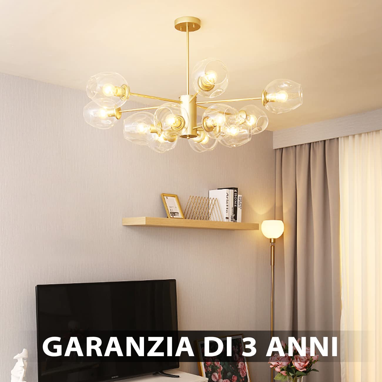 LVWIT Lampadine LED E14 Luce Calda 2700K, Lampadina 5.5W Equivalenti a 60W, 806LM, Lampadina LED Filamento G45 Stile Vintage Retrò, Risparmio Energetico, Non Dimmerabile, Pacco da 6 Unità