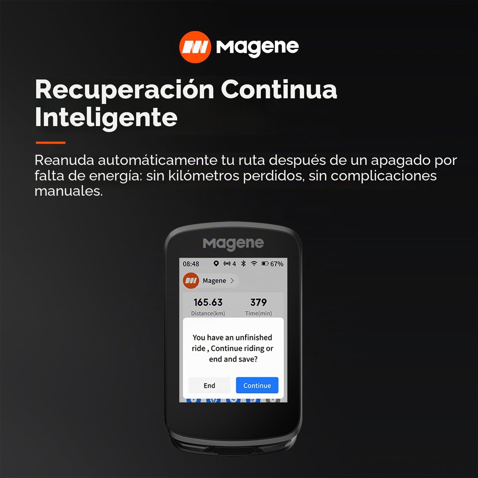 Magene C506 GPS Ciclocomputador Inalámbrico Pantalla Táctil Color Navegación Mapa WiFi Bluetooth IPX7