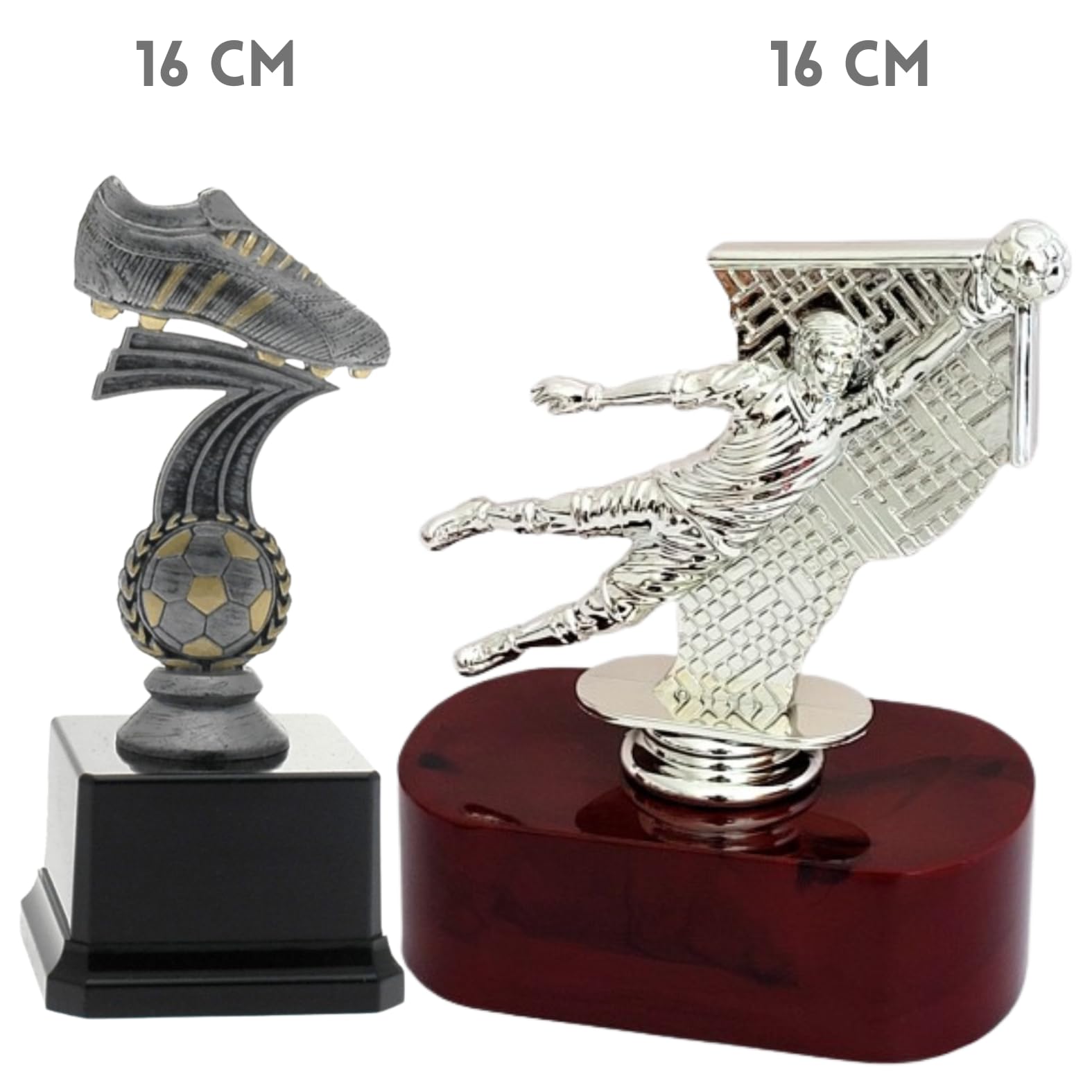 Set Trofei Sportivi Personalizzati - 4 Coppe Con Targhetta, Per Calcio, Fantacalcio, Eventi - Foto 3