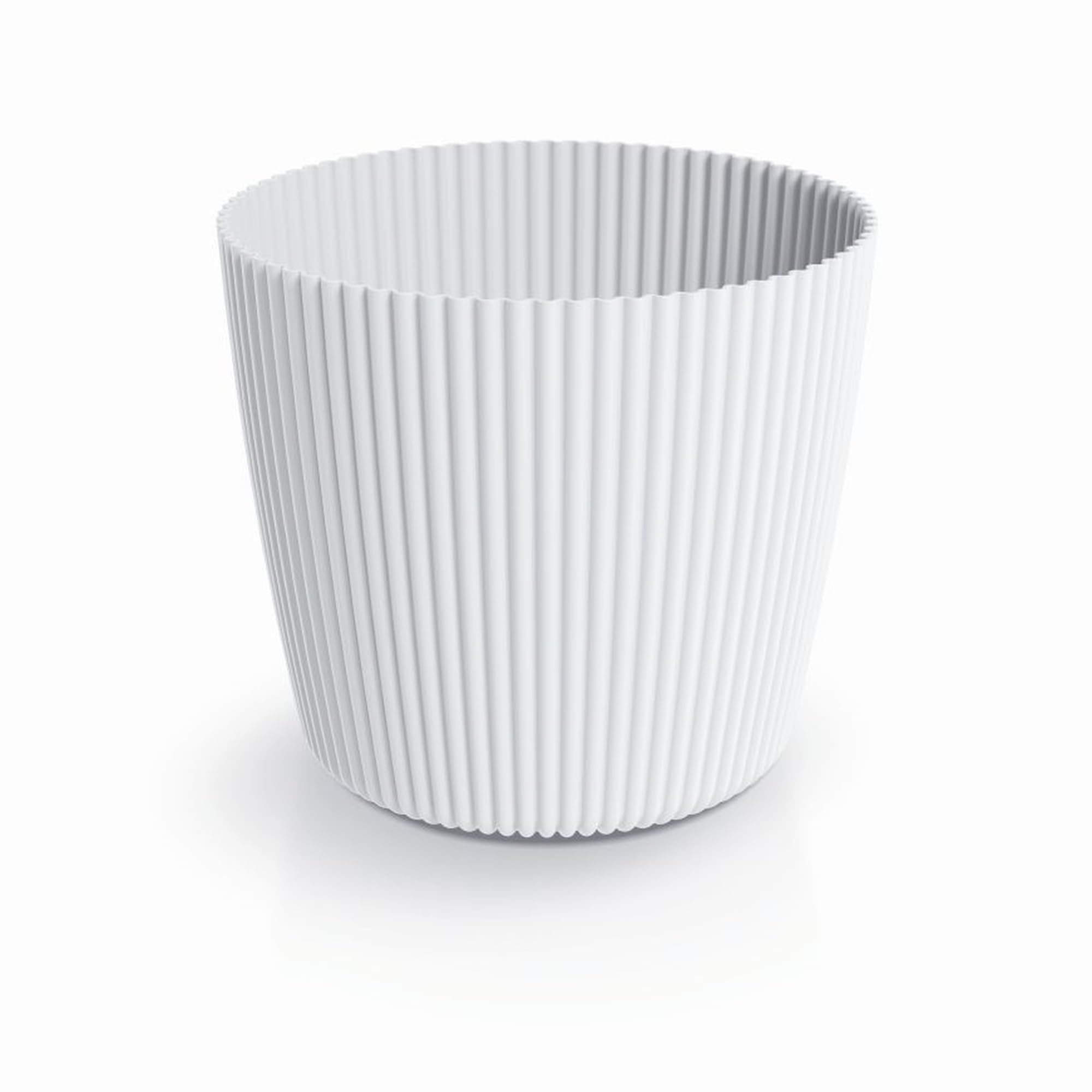 Prosperplast Milly Round Planter, White