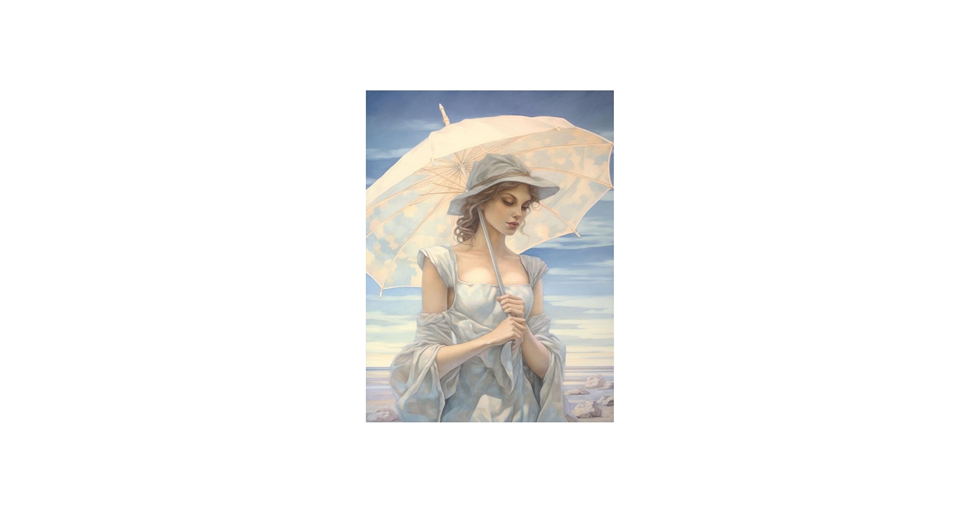 木製モザイクアート 女性と海の風景 木製モザイクアート 女性と海の風景 木製モザイクアート 女性と