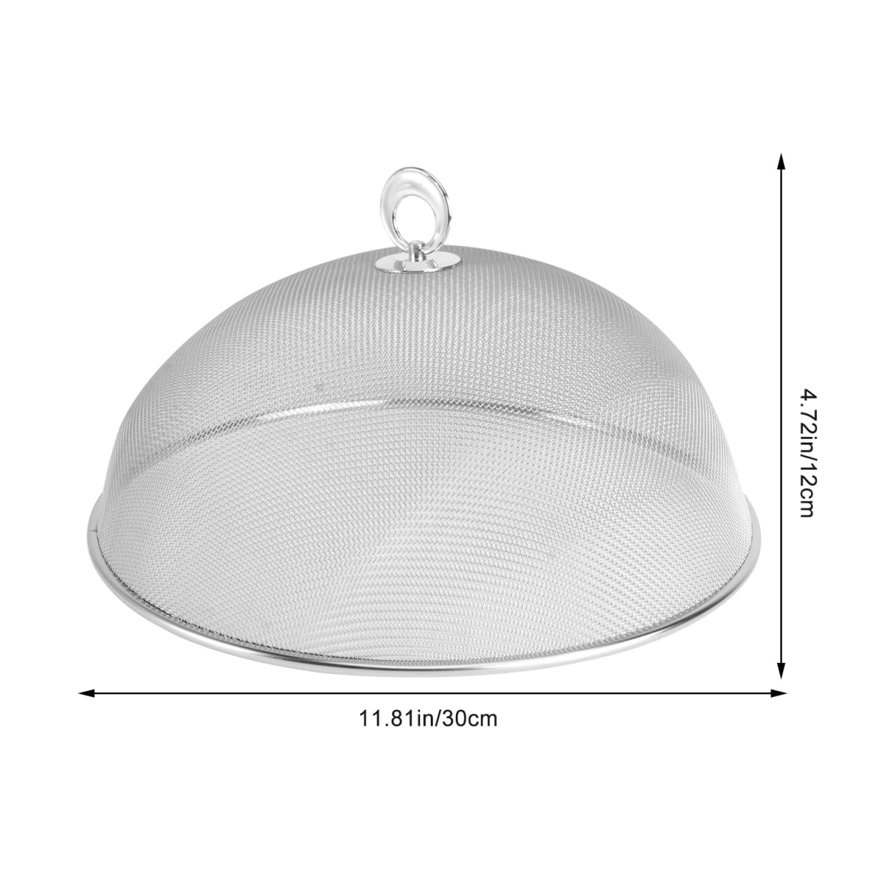 UPKOCH Cloche Alimentaire Pliable En Acier Inoxydable - Couvercle Alimentaire Anti Insectes - Circulaire 30 Cm Pour Maison, Et Camping