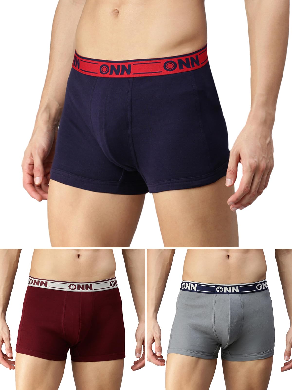 onn Men's Cotton Blend Modern Regular Solid Trunks-picture-38