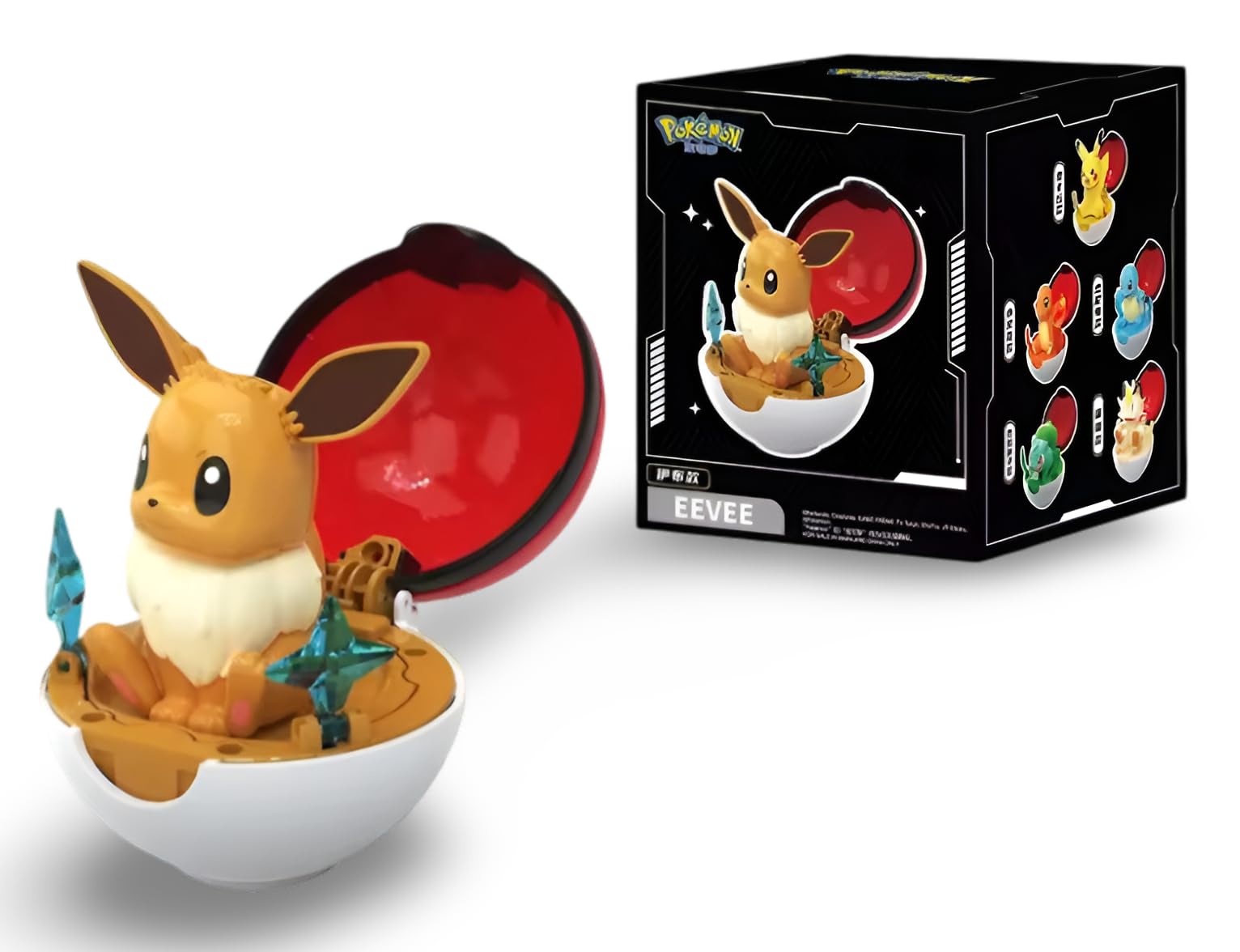 Pokemon | Pokeball Articulated Collectable Figure | 15+ Years | Box Style 4 | Eevee — image 1