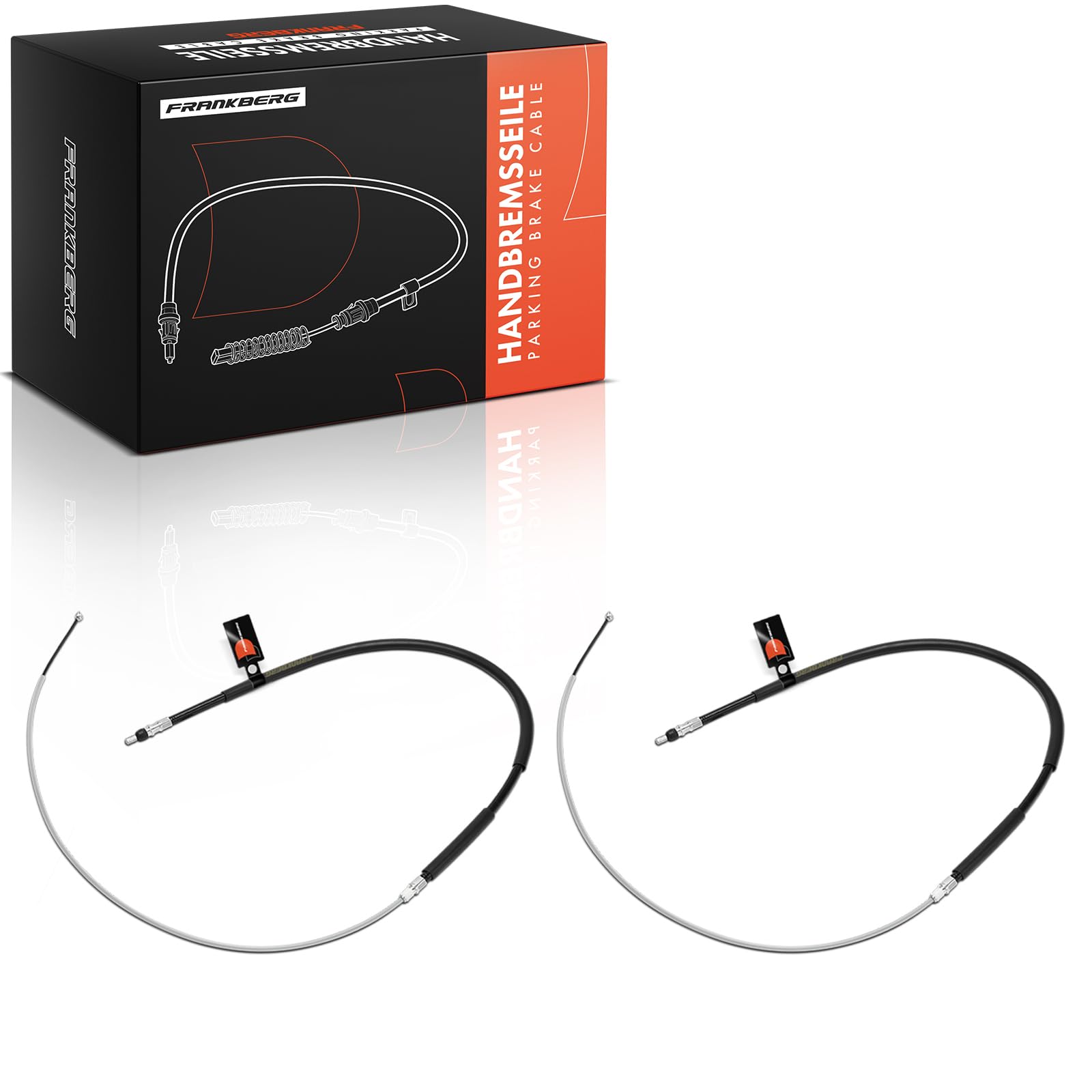 Frankberg 2 câbles de frein à main arrière 474658 | Compatible avec: DS3 Cabriolet SB, C3 Box/Hatchback SC, DS3 Crossback UC UJ UR, C3 II SC, DS3 Cabriolet, DS3 SA