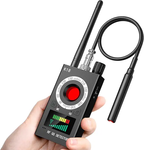 Détecteur Micro Espion Multifonction - Détecteur de Caméras et GPS pour Bureau et Domicile