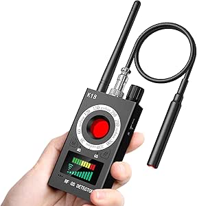 Menborn Micro Spy Detector, GPS Microphone Detector, Spy Detector, Camera Detector and Spy Detector, Bug Detector for Home Office Hotel