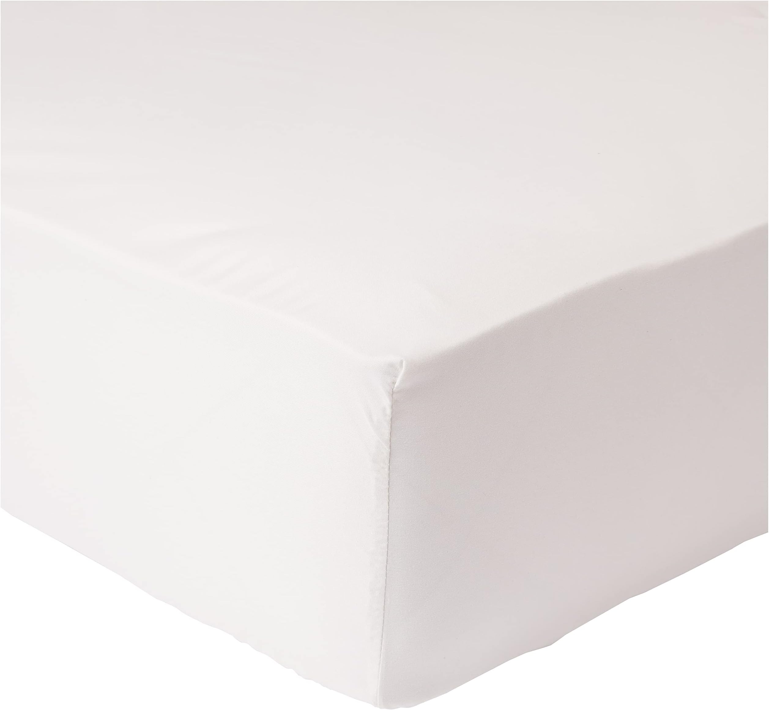 Cotton Home 1PC Fitted sheet- Ivory 120x200cm / 47x79inch Supersoft Mattress Cover Fits Upto 25cm Deep Pocket Breathable Washable Bedding & Linen Cover