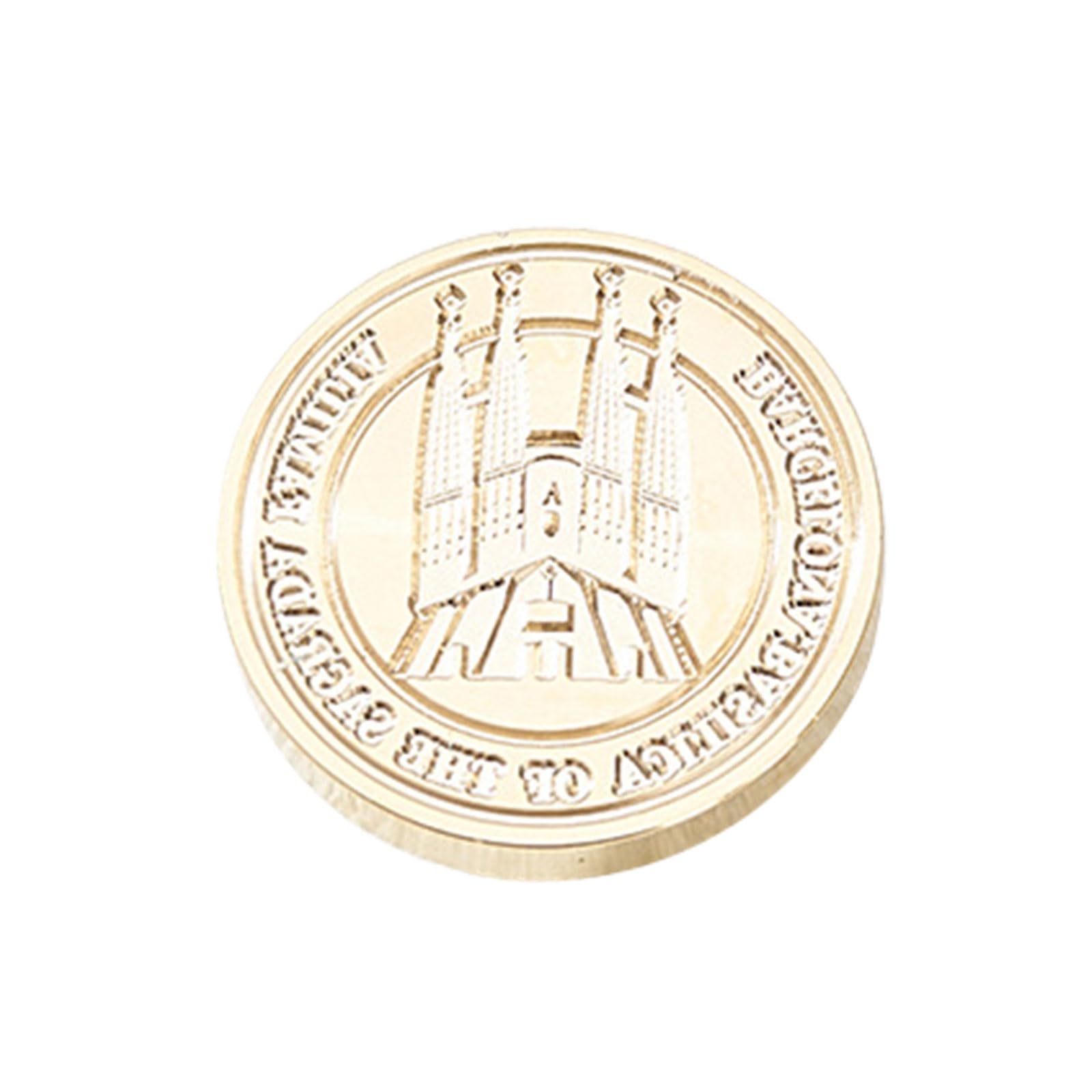 Hsioluted Embossed Waxes Seal Stamp Head Removable Sealing Brass Stamp Head for Gift Envelope Invitations Greeting Card Decoration Embossed Waxes Seal