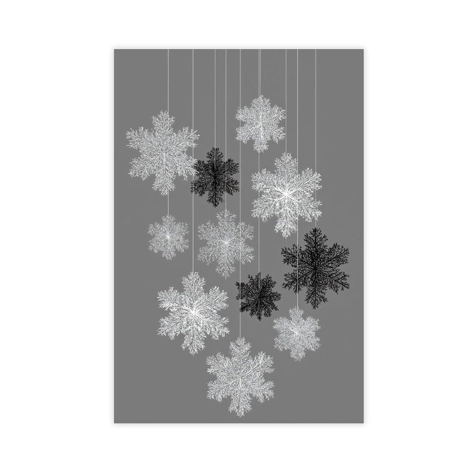 MRYCQ Snowflake Poster Canvas Poster for Dorm Room Decor Gift