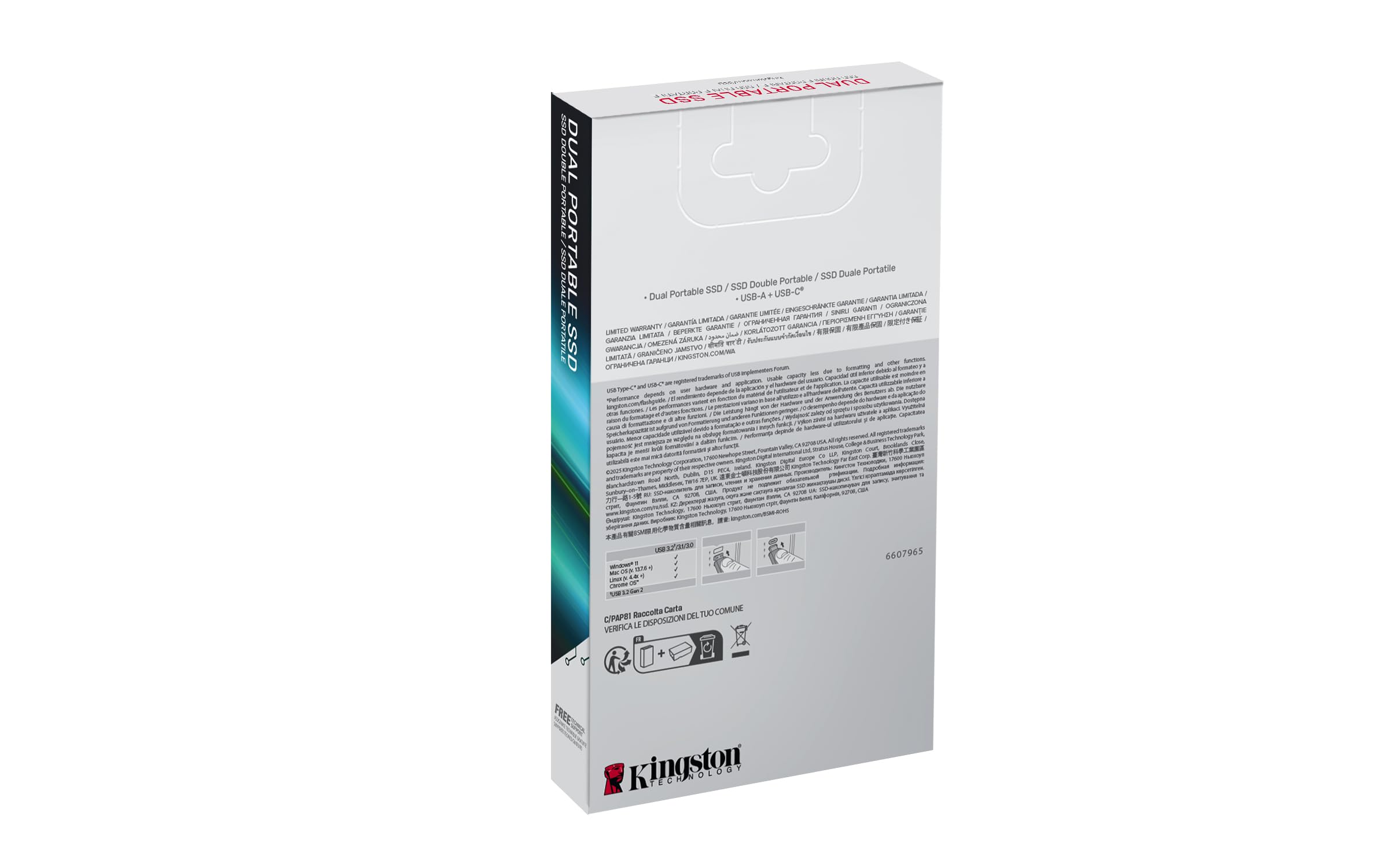 Amazon | Kingston (キングストン) 2TB デュアル USB-A/C ポータブル