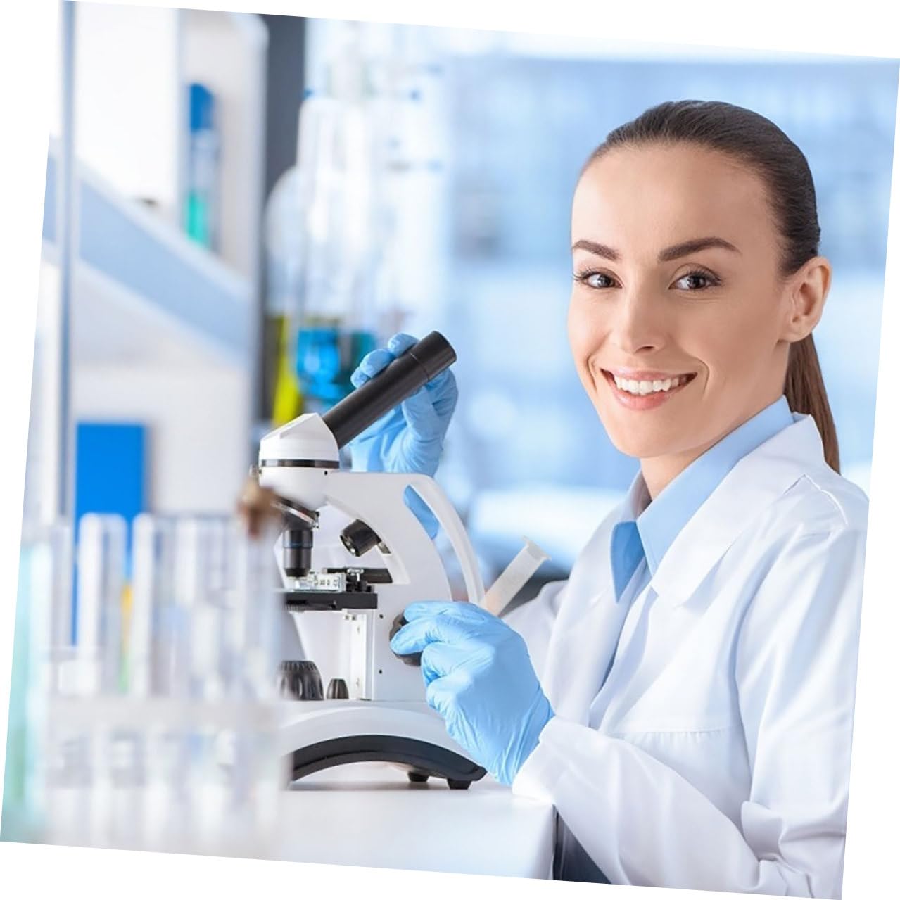 iplusmile 200pezzi Tubi per Centrifuga in Plastica Provette Tappi Trasparenti Fondo Tondo Piccole Bottiglie per Campioni di Laboratorio Scientifico