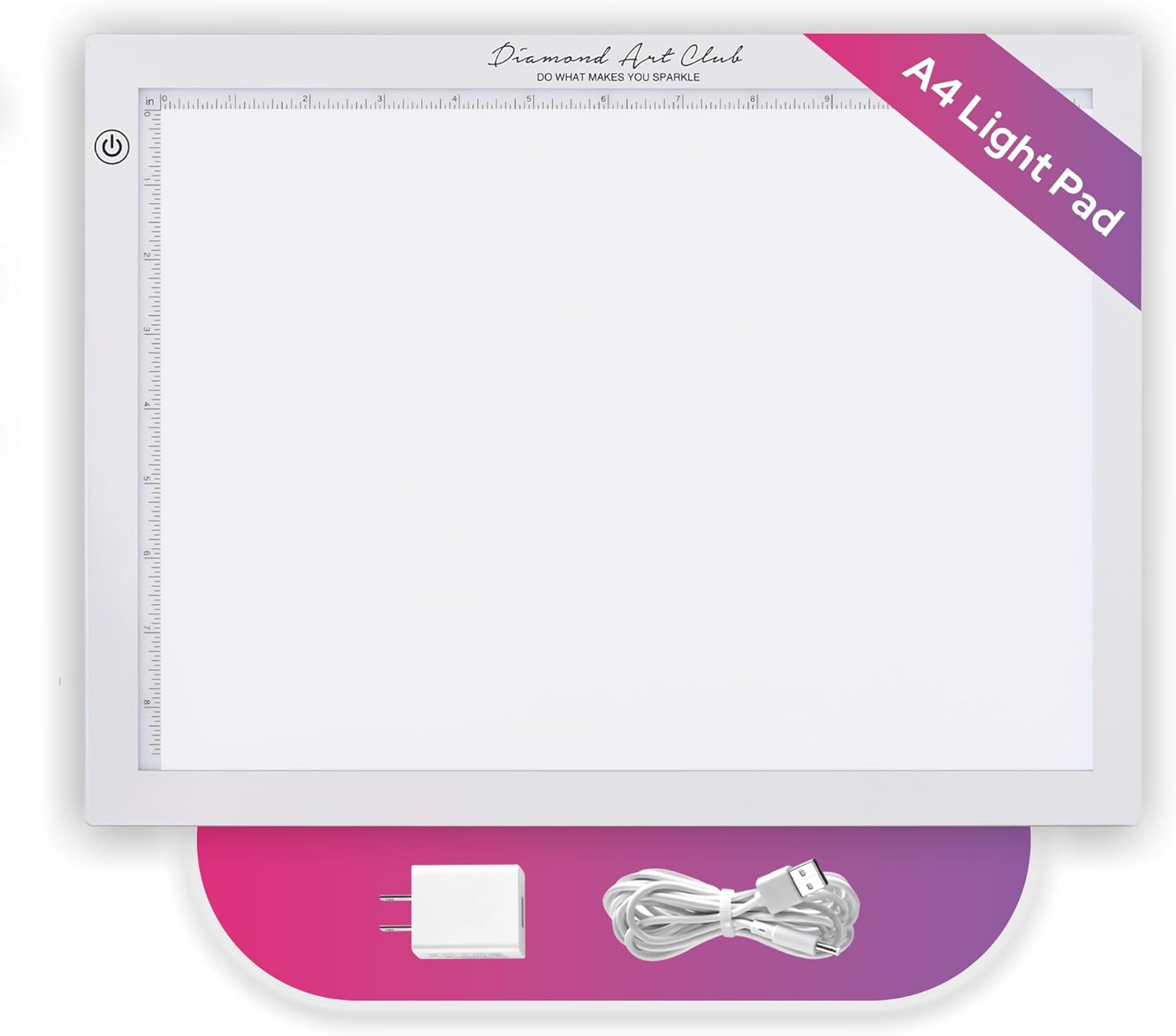DIAMOND ART CLUB A3 Light Pad, USB LED Light Board for Diamond Painting and DIY Crafting, Diamond Art Tools and Accessories, 16.6" x 13.5"