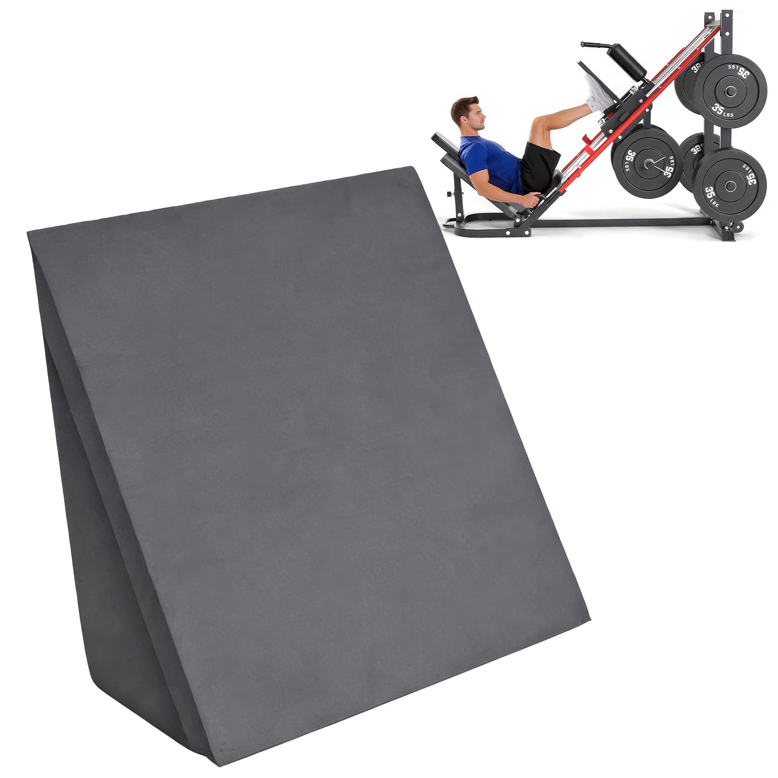 Photo 1 of ** scrapes/bending **Anicuta Leg Press Machine Pad, Leg Press Attachment for Bench, Back and Knee Wedge Pads for Lumbar Support, Lightweight Cone-Shaped Fitness Equipment