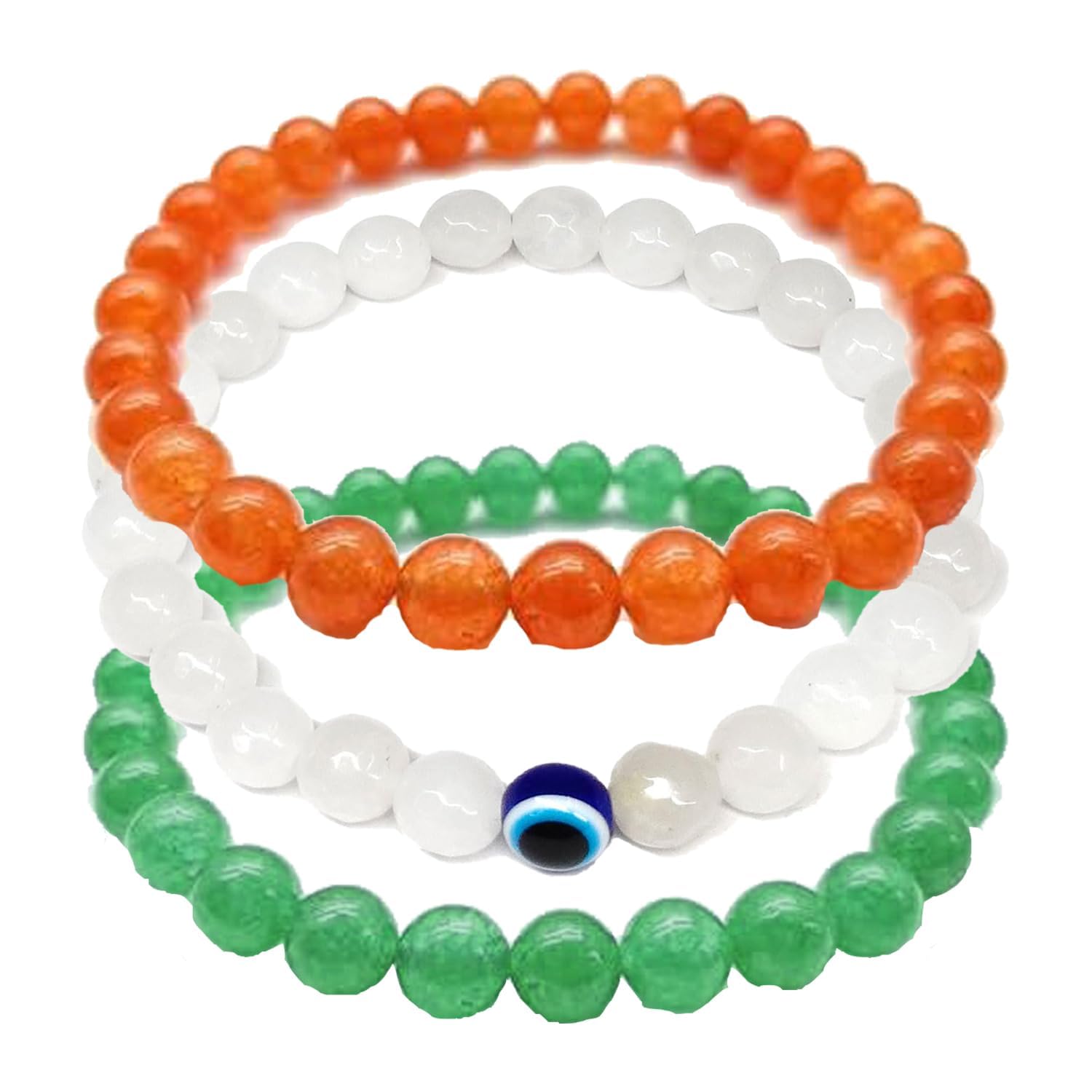 youbella Jewellery Stylish latest Gifts Tricolor Independence Day Adjustable Bracelet Set for Men/Women/Girls/Boys (Multi) (YBBN_92240A)-picture-4