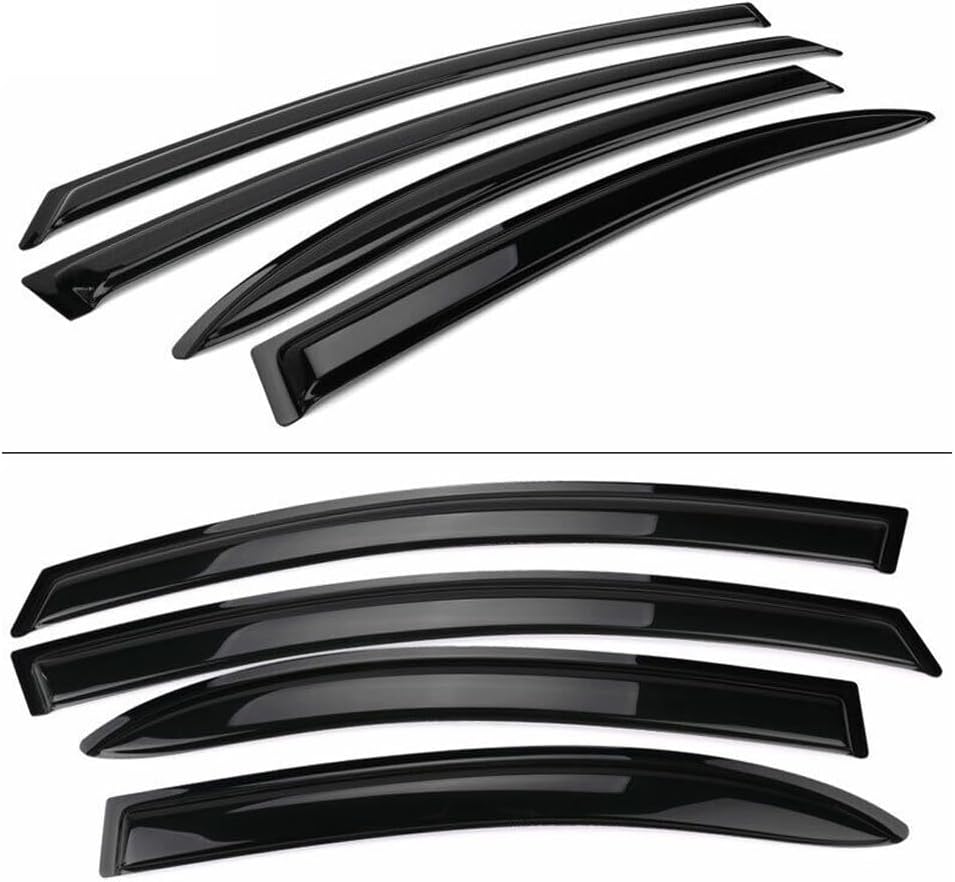 4DR Window s Rain Sun Guard Vent 4Pc Set Acrylic 4CAR-WD-HC064-94944