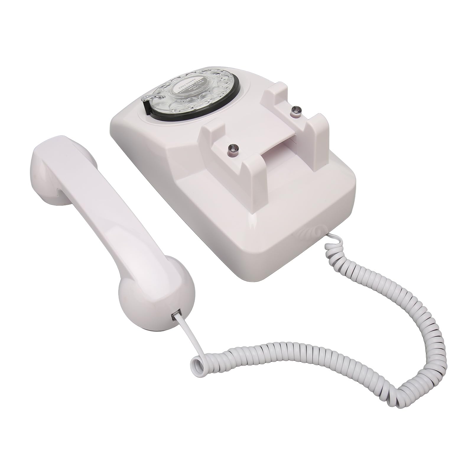 Retro obrotowy vintage telefon stacjonarny staromodny antyczny telefon z mechanicznym dzwonkiem głośnik materiał ABS do domowego biura hotelu