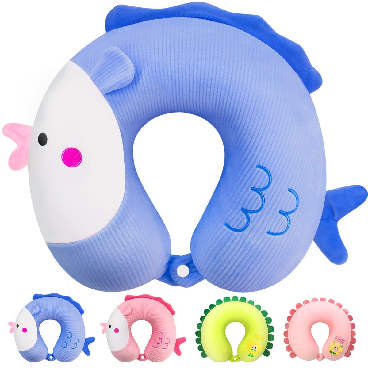 Sponsored Ad – SYOSI Cartoon Travel Pillow U-Shaped Elasticity Neck Pillow for Adults, Kids, Children, Cute Plane Pillow for Home Office Camping Travelling Sleeping