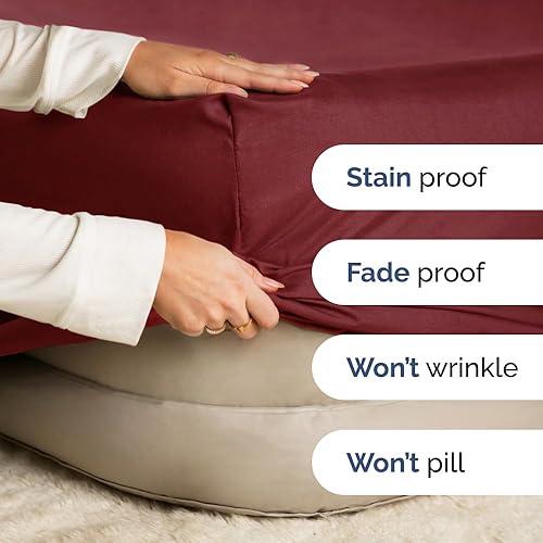 Miniatura 5 de Sábana bajera de bolsillo extra profundo de algodón de 400 hilos sábana bajera de tamaño King sábanas de algodón King sábana de bolsillo extra