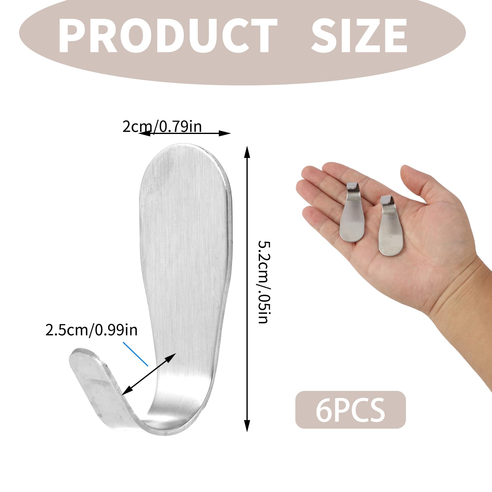 Porte Manteau Mural 2 Crochets Crochet Mural Acier Inoxydable 304 Patère Murale Haute Qualité