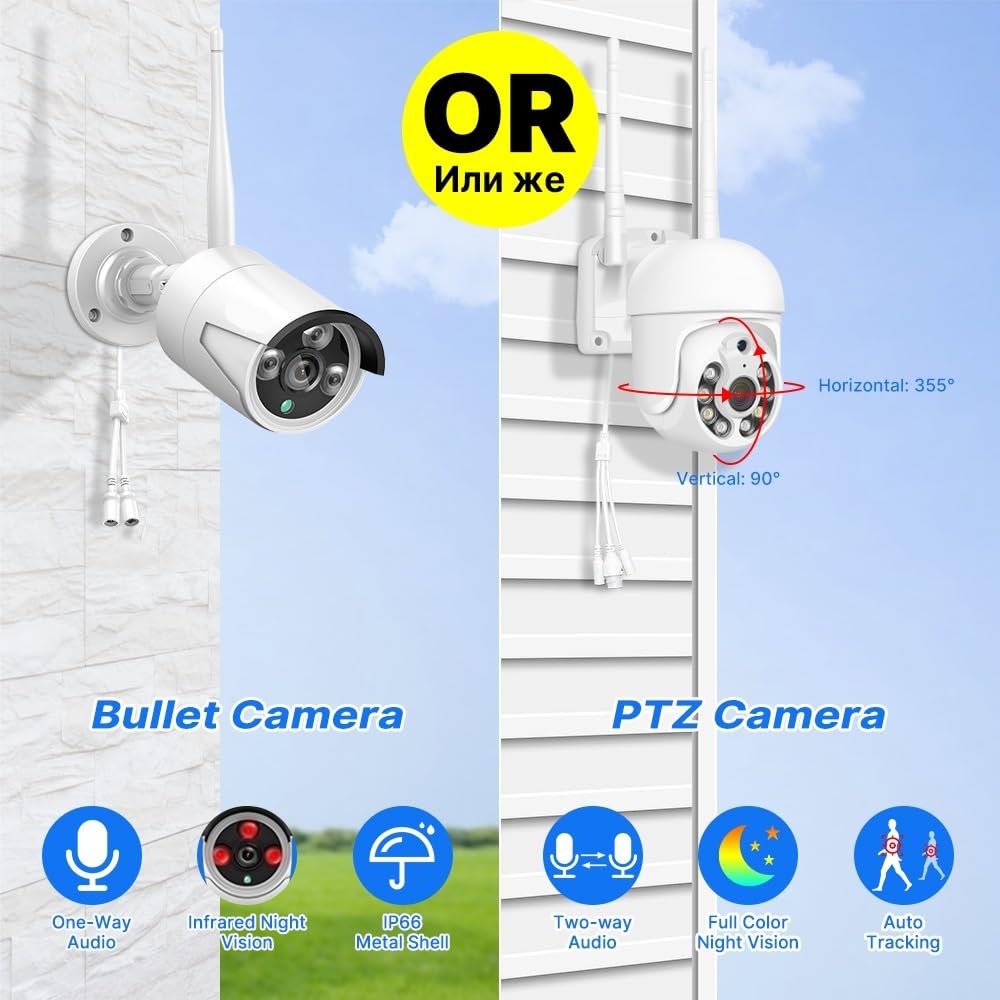 Kit sistema di sicurezza for telecamera CCTV WiFi da 5 MP