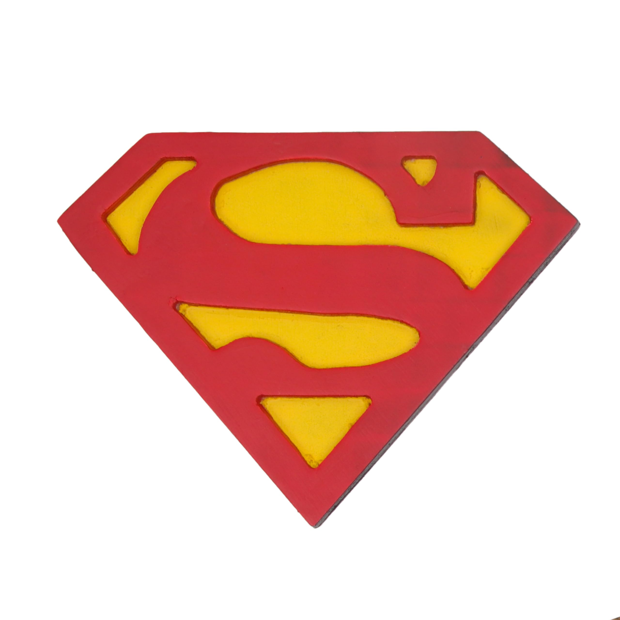 Opa Toys 3D Wooden Wall Decor | Su_per-man Symbol | 1 Piece | Home Decor for Superhero Fans