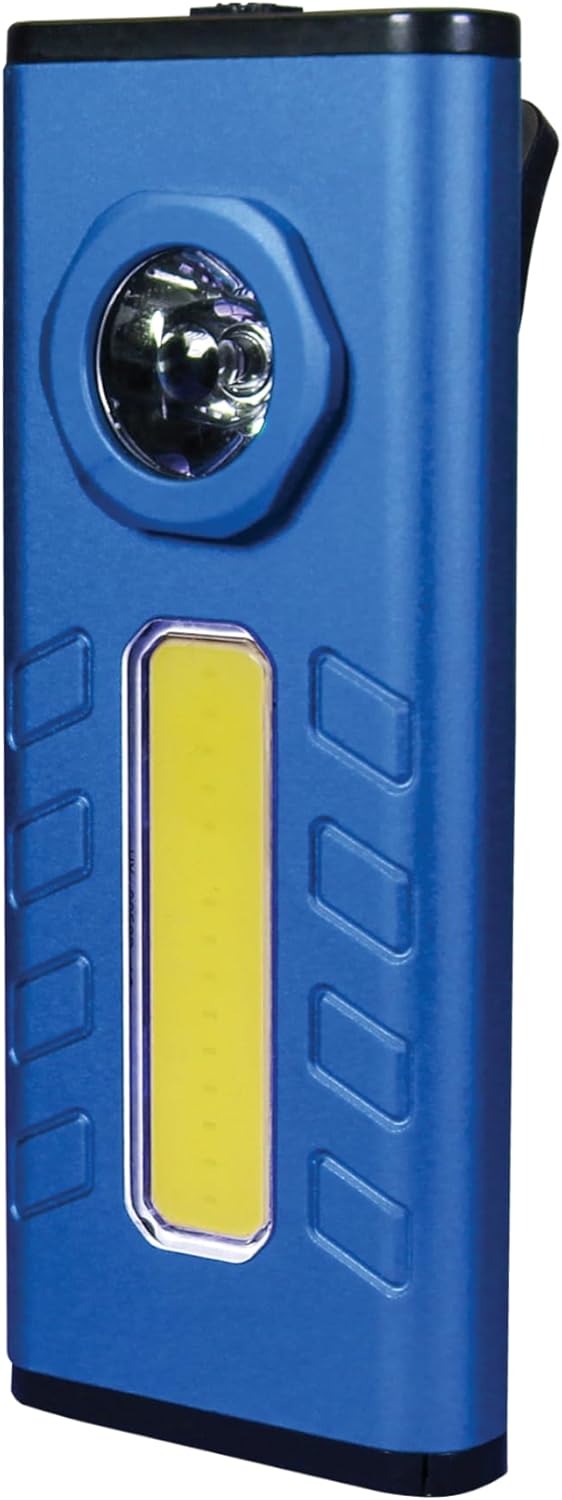 Lighthouse Torches L/HEM5BLUE LED Blue Mini Lamp - Dimmable Spotlight (250Lm) and Floodlight (500Lm) - 3xAAA Included